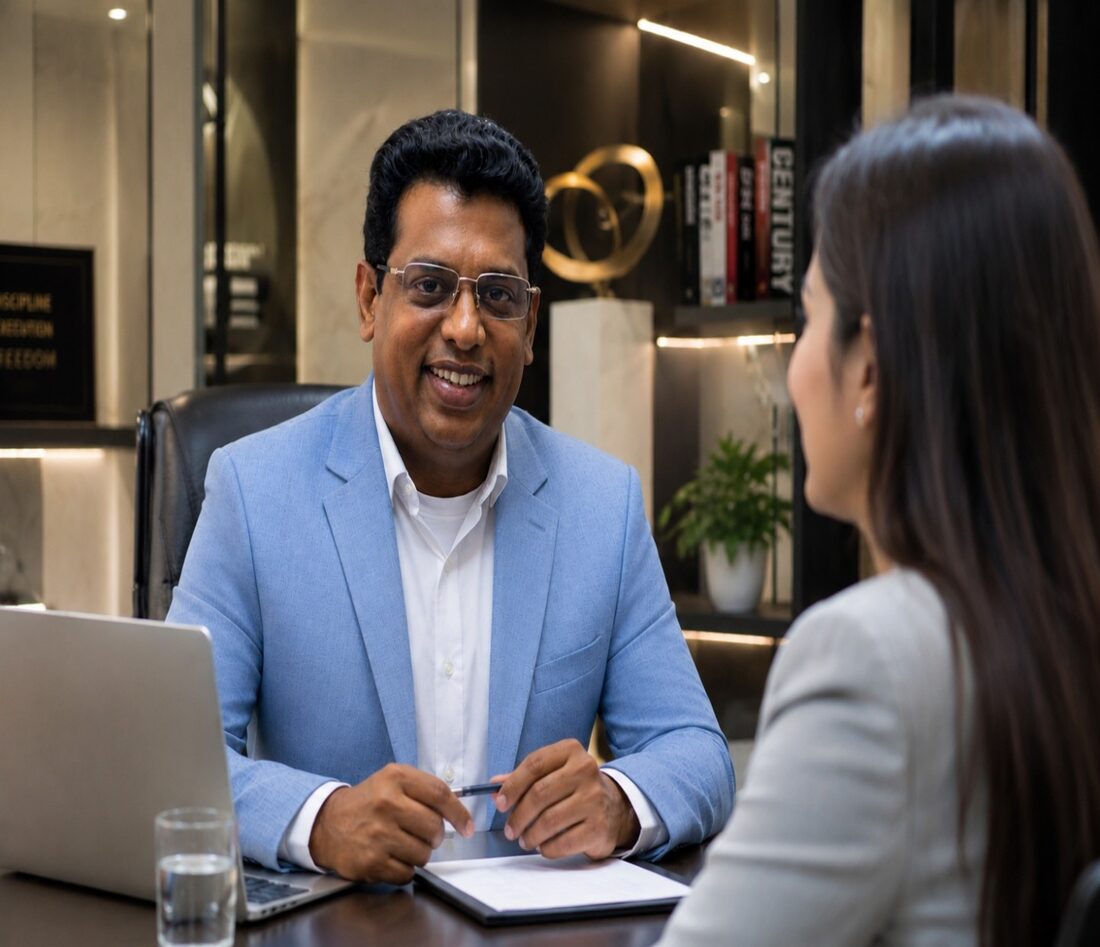 Dr. Dinesh Kumar Murugesan in a coaching session